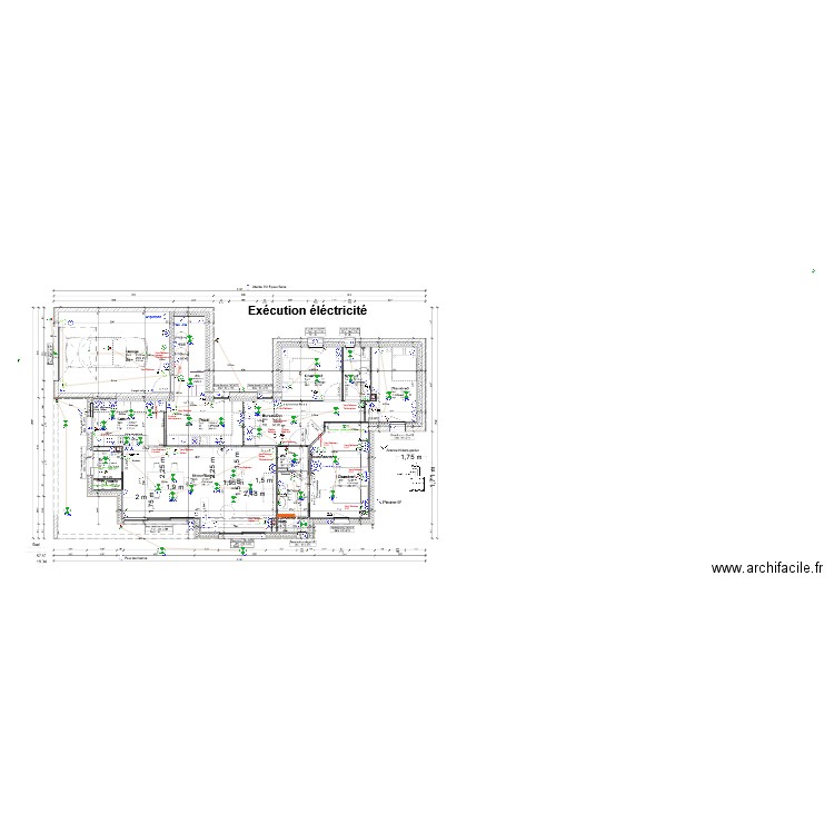 Execution ELECT BABIN. Plan de 0 pièce et 0 m2
