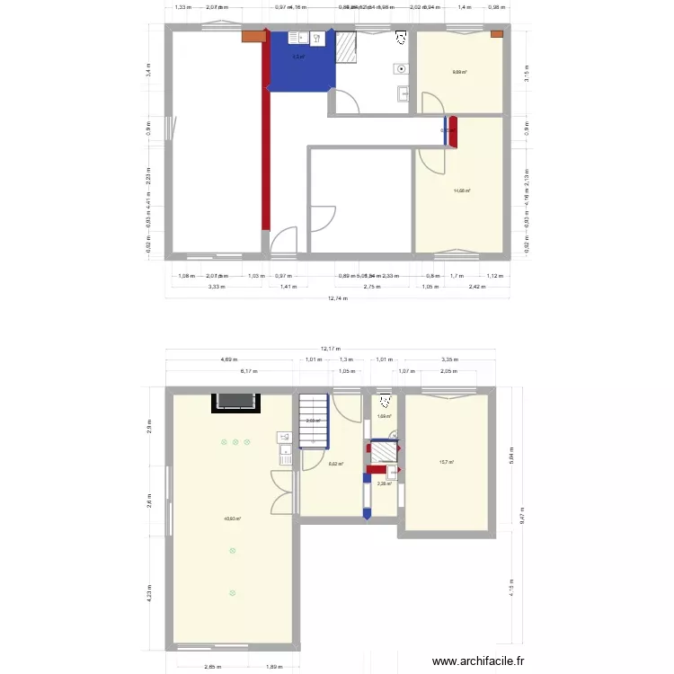 étage 2. Plan de 10 Pièces et 100 m² étage 2. Plan de 10 Pièces et 100 m²