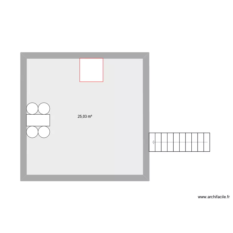exterieur cabanne. Plan de 1  et 25 m²