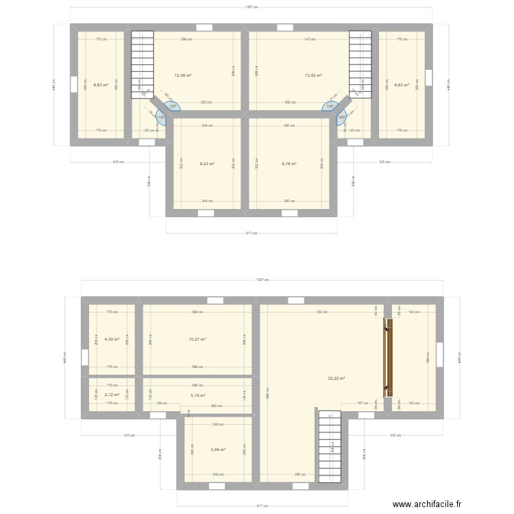 Etage à rénover. Plan de 0 pièce et 0 m2