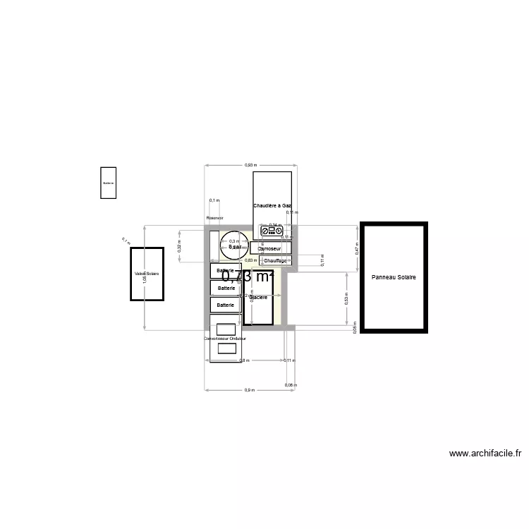 Station Osolaire 2. Plan de 