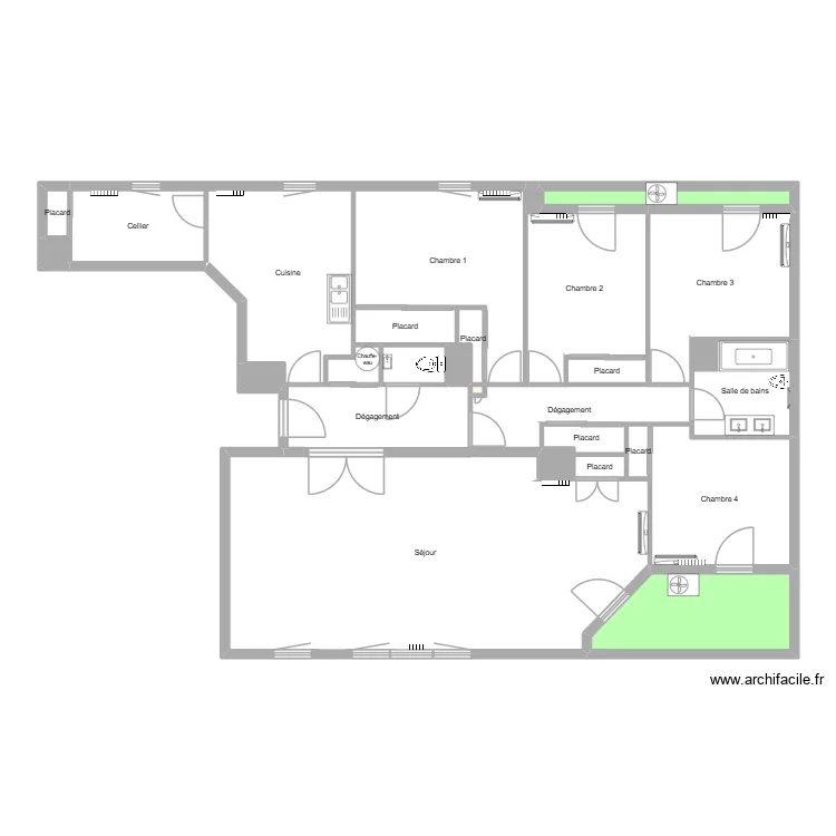 Devilleneuve. Plan de 28 et 143 m² Devilleneuve. Plan de 28 et 143 m²