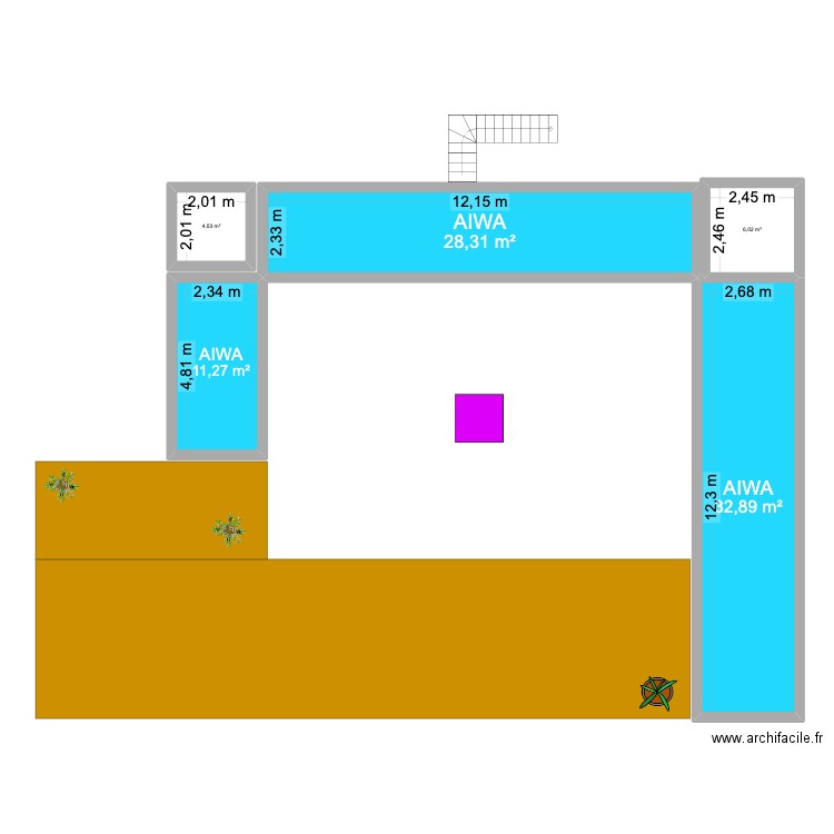 aiwa agadir / essaouira. Plan de 5 pièces et 83 m2