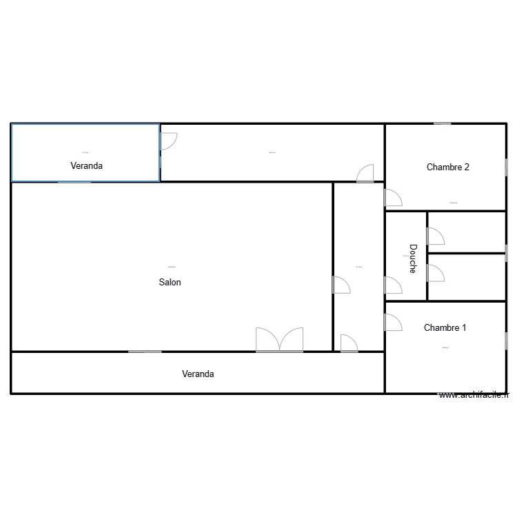 VUE EN PLAN LOGEMENT B GBAKPODJI. Plan de 