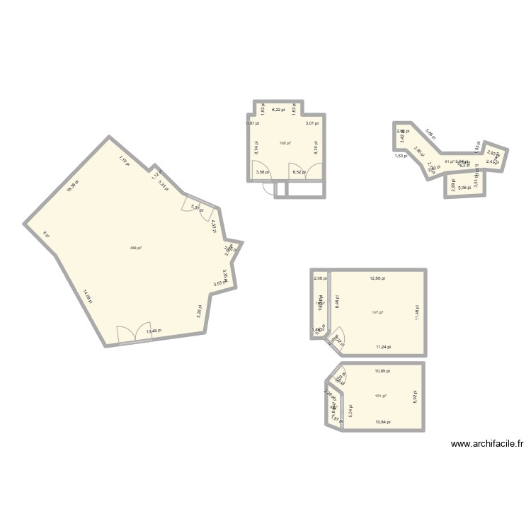 CHAMPIGNY. Plan de 0 pièce et 0 m2