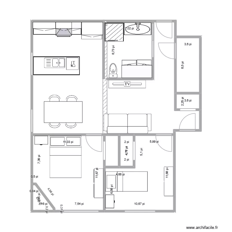 René Benoit. Plan de 7 et 31 m² René Benoit. Plan de 7 et 31 m²