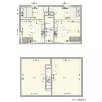 PLAN 1ER ETAGE ET COMBLE