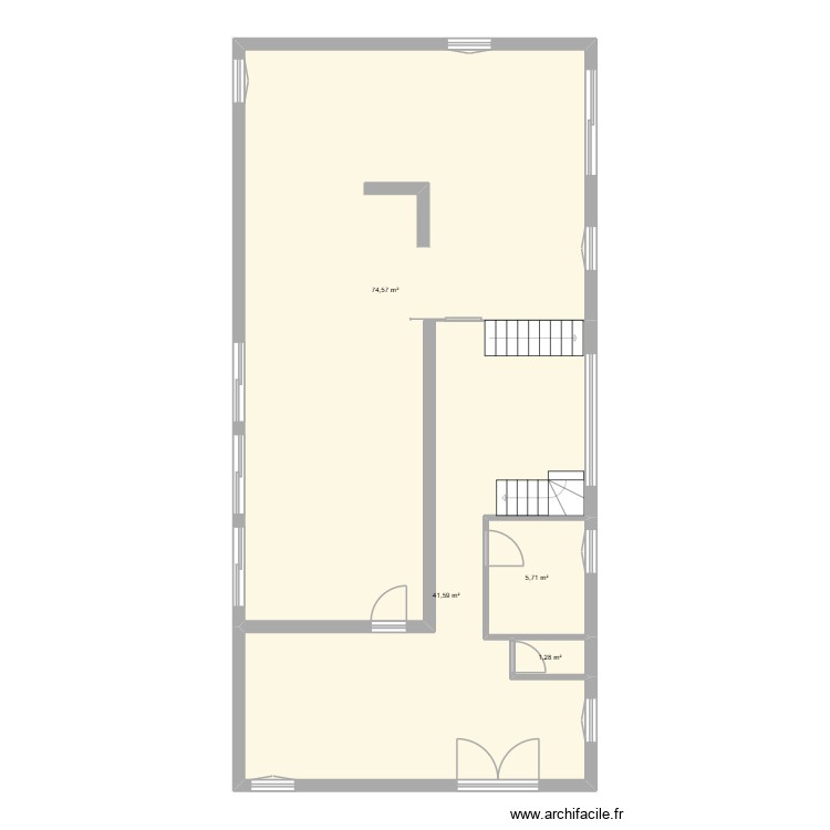 RDC. Plan de 0 pièce et 0 m2