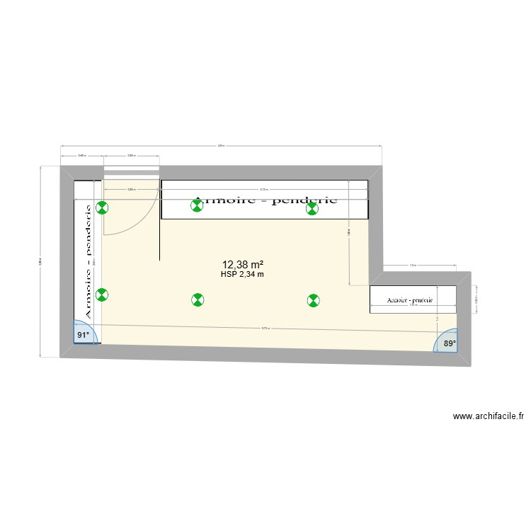 DRESSING. Plan de 0 pièce et 0 m2