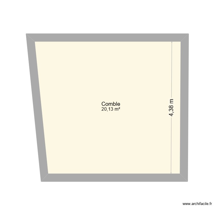 Comble Plan maison. Plan de 0 pièce et 0 m2