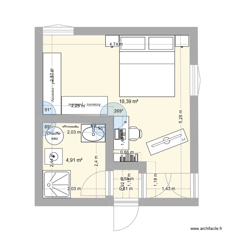 salle de bain buanderie 2. Plan de 0 pièce et 0 m2
