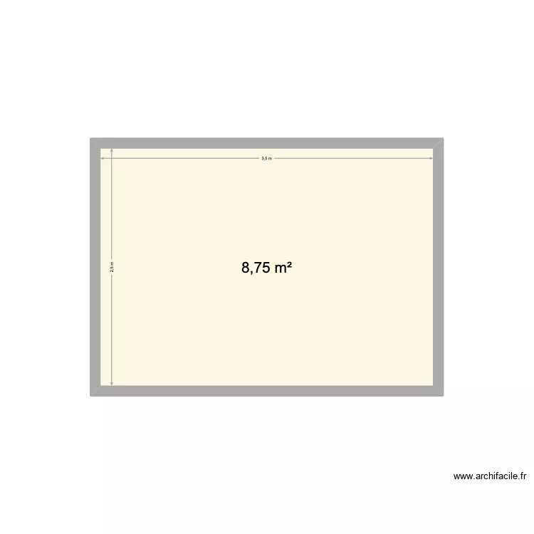 Meuble Geraldine. Plan de 1 et 9 m² Meuble Geraldine. Plan de 1 et 9 m²