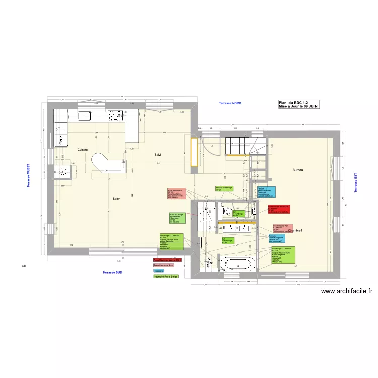 PLAN DU RDC  Salle de Bain. Plan de 