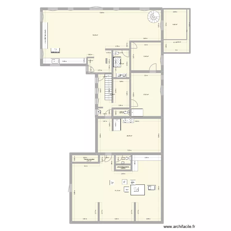 La Pellet 2. Plan de 13  et 245 m²