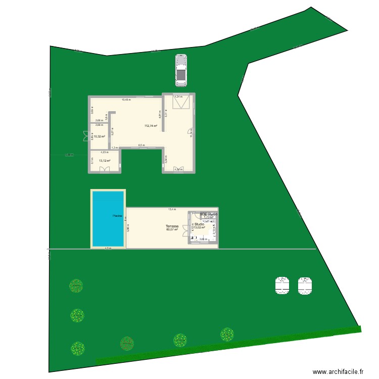 Laymont +  Studio -  sans Célier. Plan de 10 pièces et 309 m2