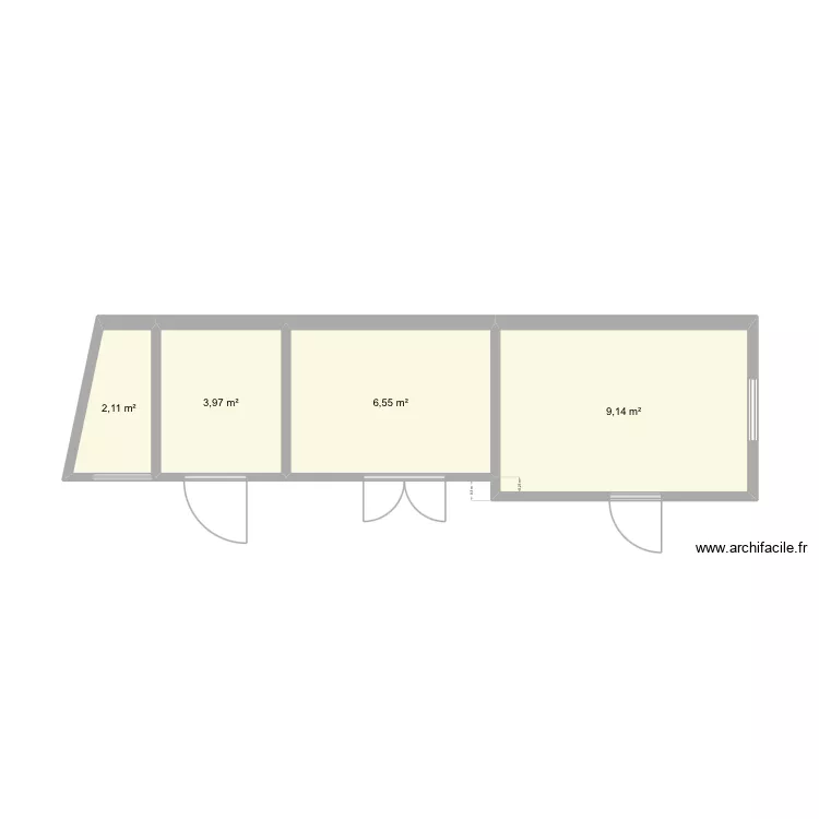 Annexes Cucq - actuel. Plan de 4 et 22 m² Annexes Cucq - actuel. Plan de 4 et 22 m²