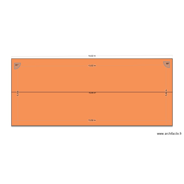 3D FACADE. Plan de 3 pièces et 217 m2
