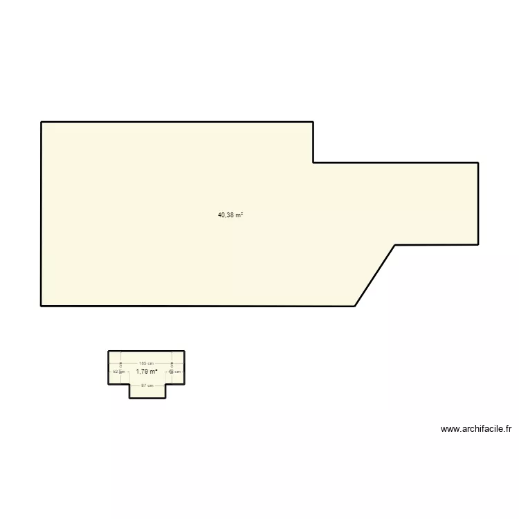 AUBINEAU TERRASSE. Plan de 