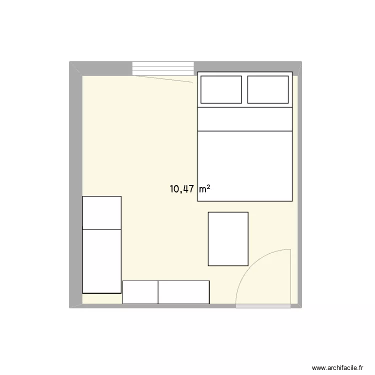 Chambre 2_Appart. Plan de 