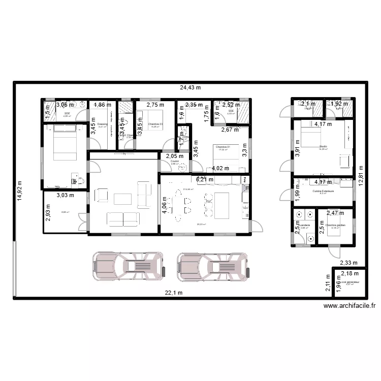 DJIO SENN. Plan de 18 et 488 m² DJIO SENN. Plan de 18 et 488 m²