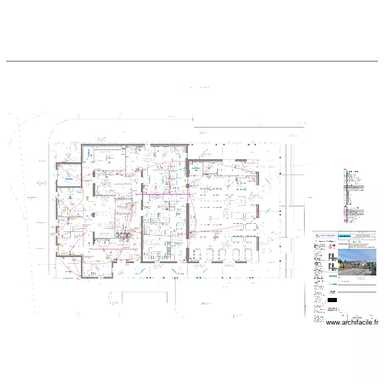 CUISINE CENTRALE - INCENDIE. Plan de 