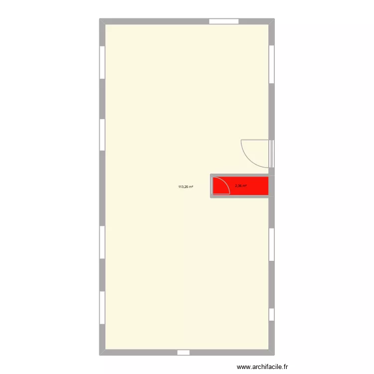 Martinoty champlitte. Plan de 2  et 116 m²