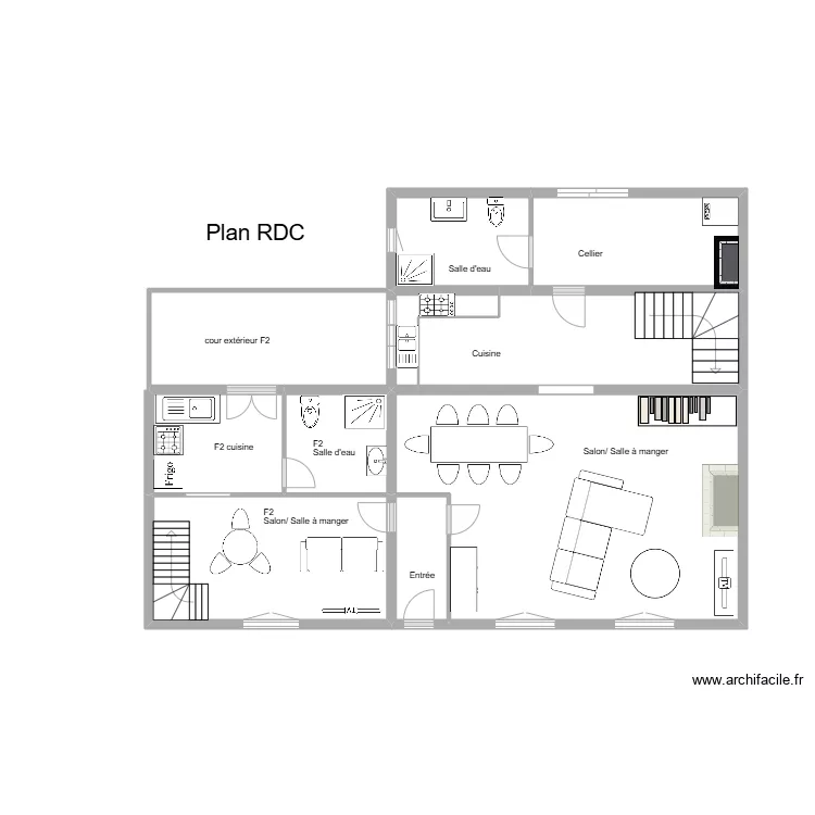 Plan RDC girard g&eacute;rard d&eacute;finitif. Plan de 