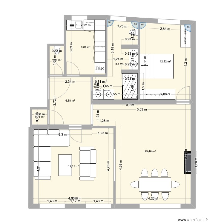 V1_Medou. Plan de 0 pièce et 0 m2