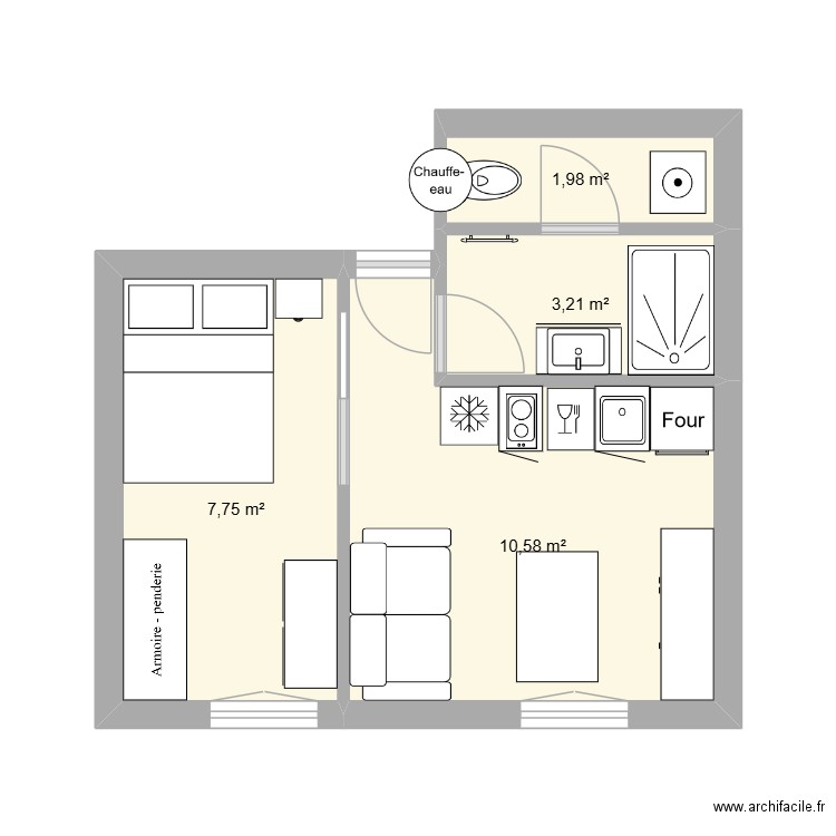 STANISLAS RENOVE. Plan de 4 pièces et 24 m2