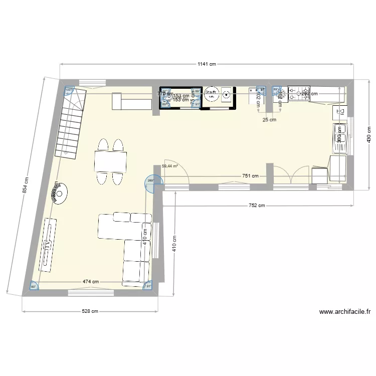 nouveau plan maison rdc. Plan de 