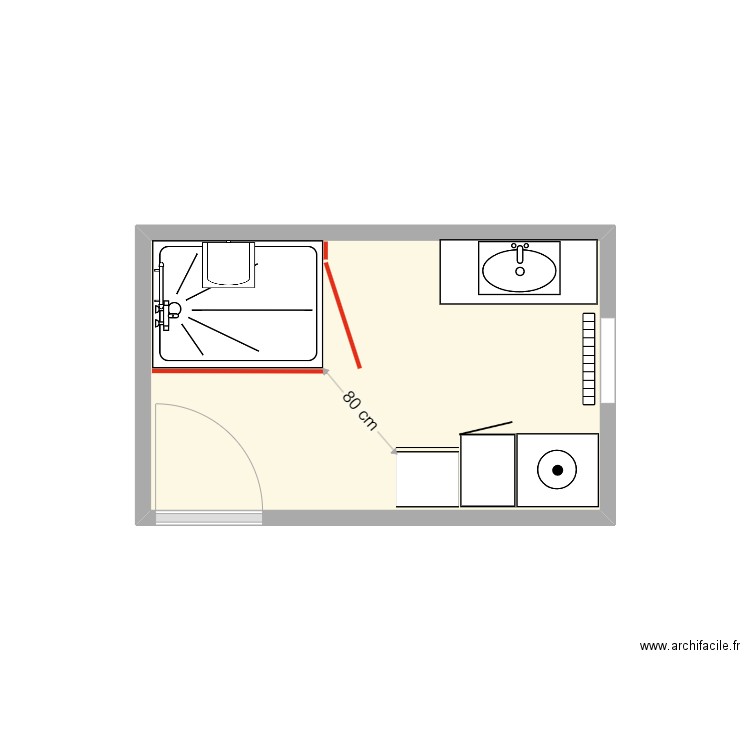 Projet_bis_Fuhs. Plan de 1 pièce et 6 m2
