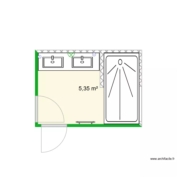 le grignou. Plan de 1  et 5 m²