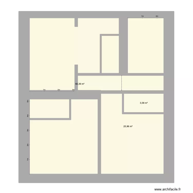 Essai 2. Plan de 3 Pièces et 90 m² Essai 2. Plan de 3 Pièces et 90 m²