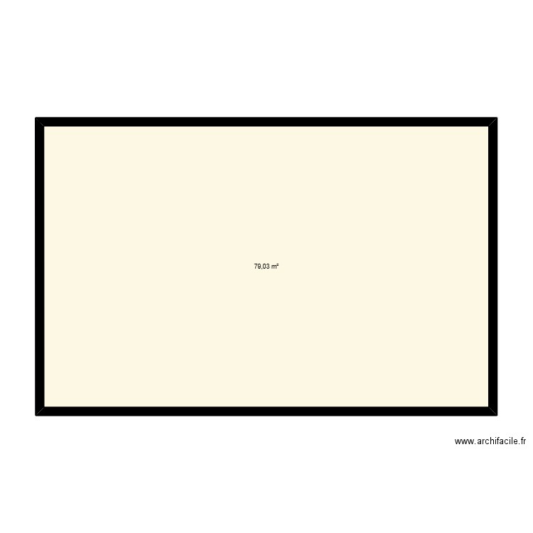 plan Maison. Plan de 1 pièce et 79 m2