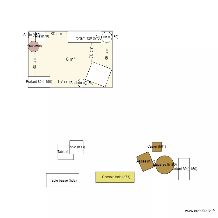 STAND PR TOULON. Plan de 