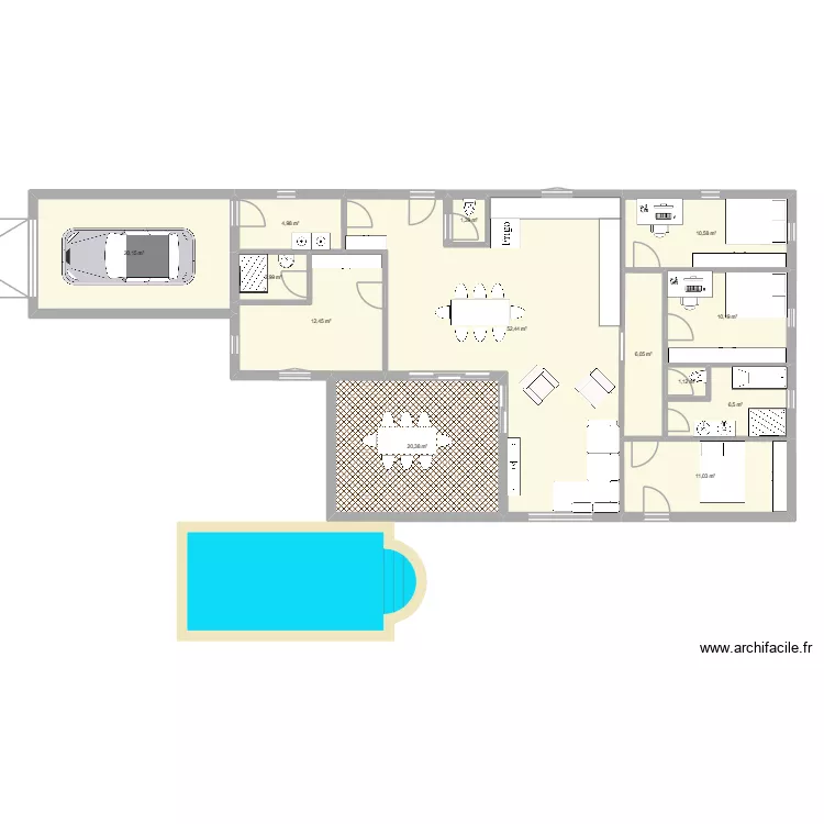 Essai 2. Plan de 13 et 160 m² Essai 2. Plan de 13 et 160 m²