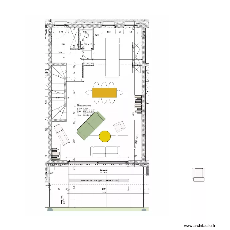 Prieur&eacute; B2 - rez. Plan de 