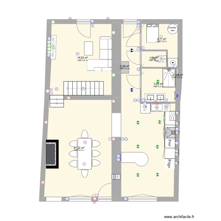 Virginie Harreville electricit&eacute;. Plan de 0 pièce et 0 m2