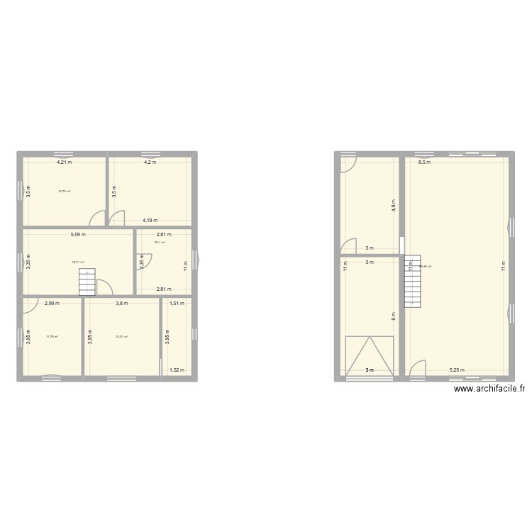 maison jl. Plan de 6 pièces et 181 m2