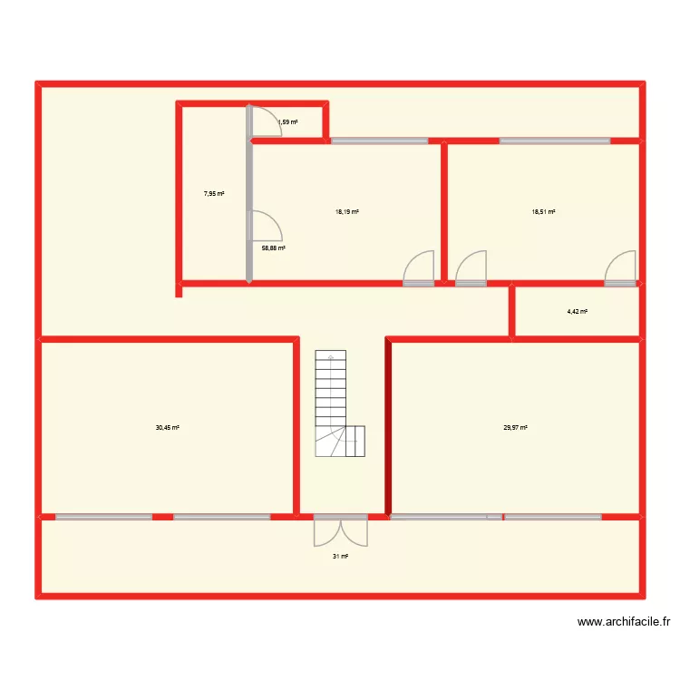 nnnn1   etage1288. Plan de 
