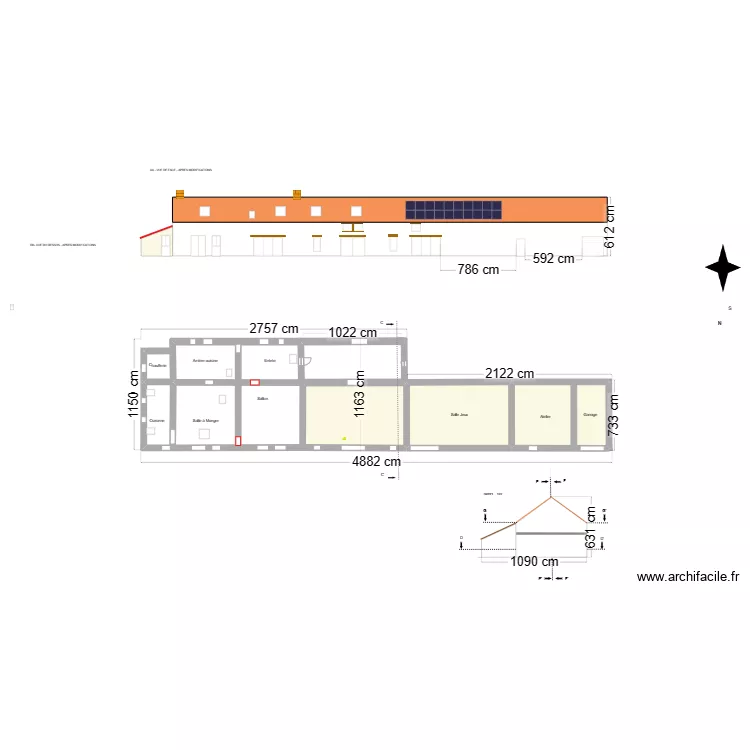 Plan Masse Initial. Plan de 
