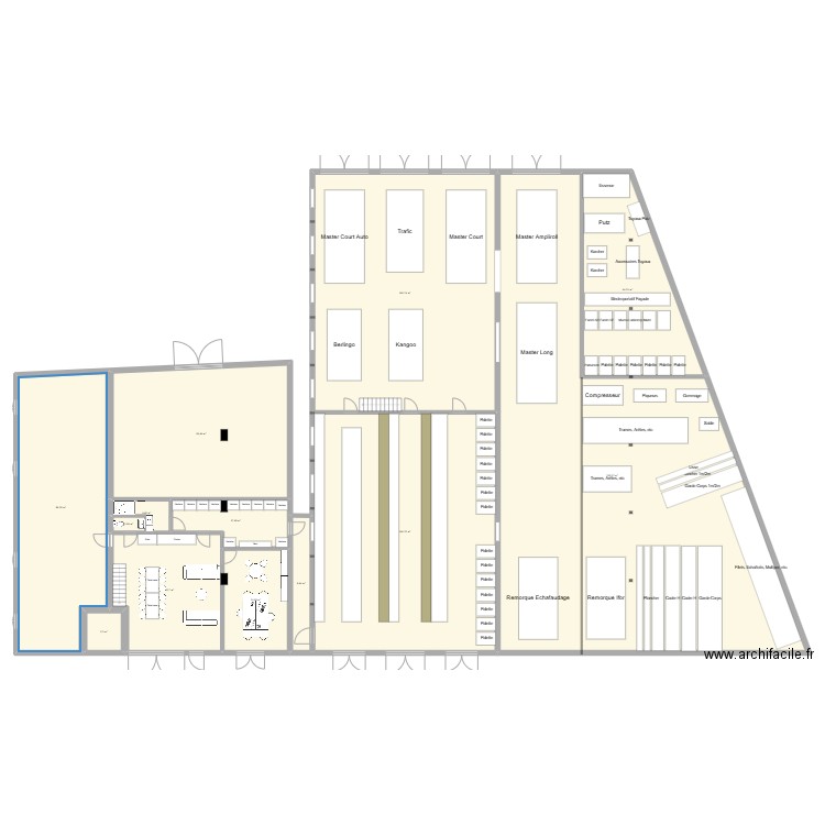 VougyForgeDef. Plan de 17 pièces et 1268 m2