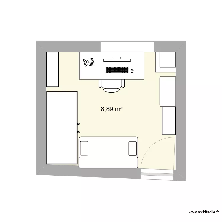 pi&egrave;ce benoist. Plan de 
