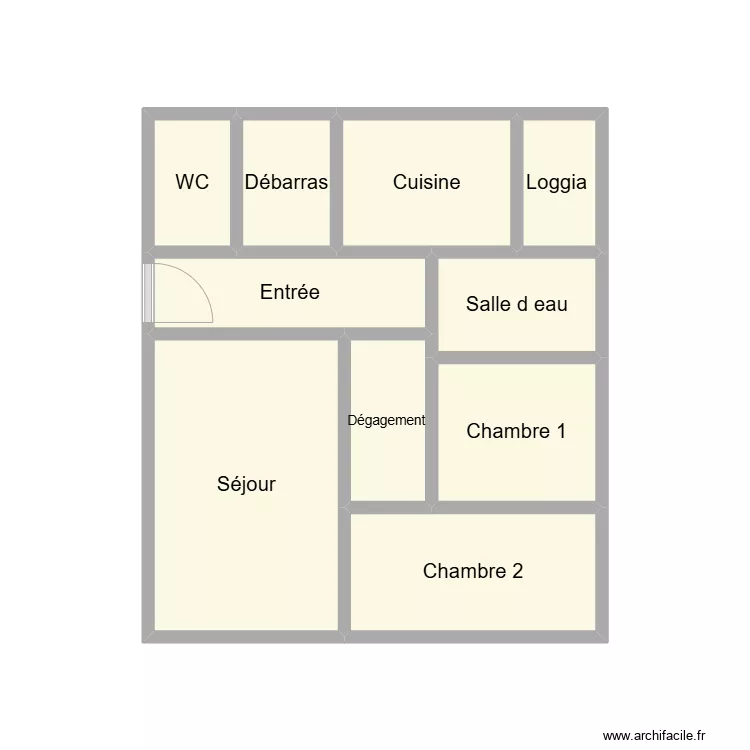 2507 RIFFARD. Plan de 