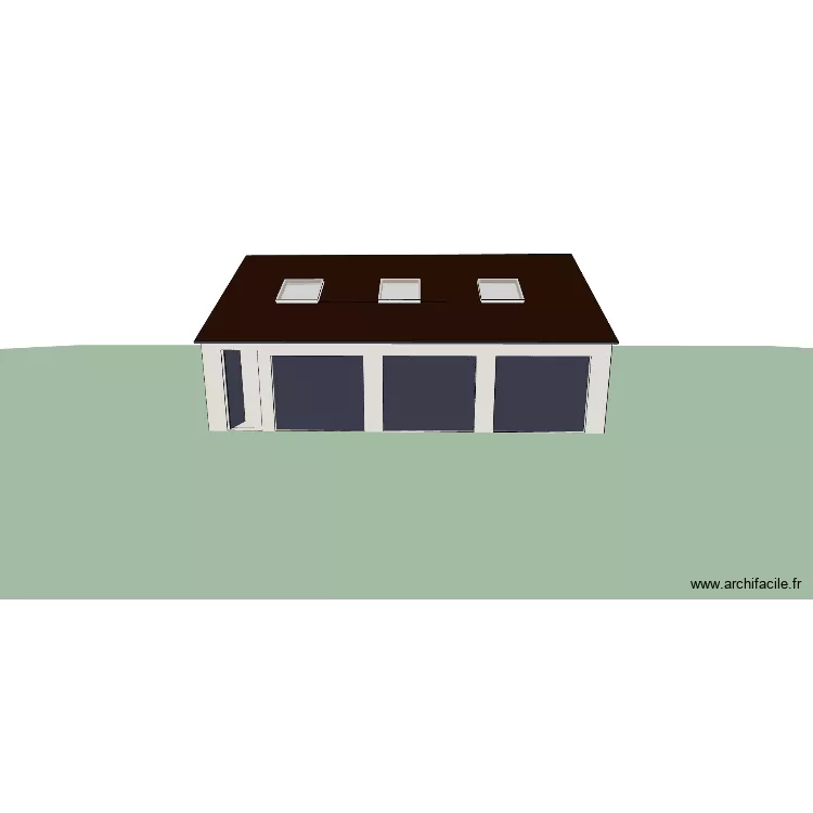 garage Toutainville. Plan de 1  et 65 m²