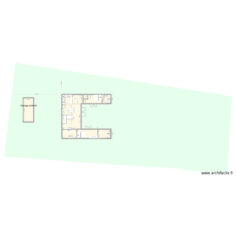 Fabien2. Plan de 8 pièces et 90 m2