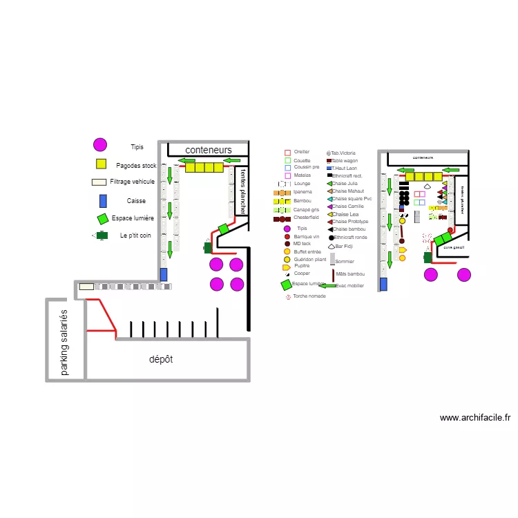 destock parc . Plan de 