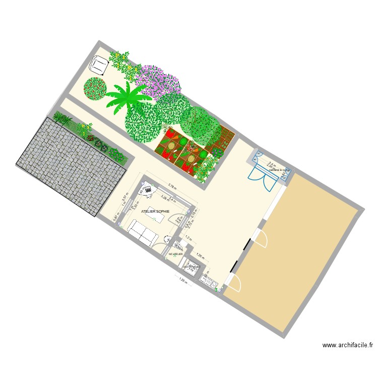 PROJET SOPHIE V8. Plan de 8 pièces et 131 m2