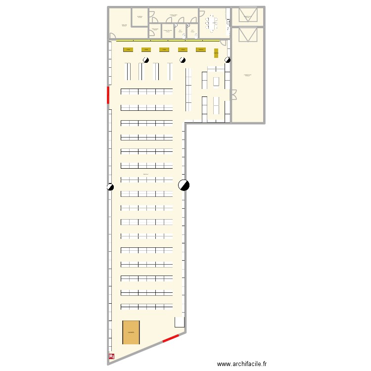 MDM 2. Plan de 11 pièces et 717 m2