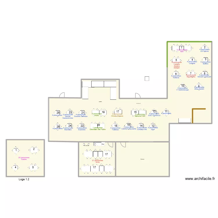 19/04 - Sita Osteria. Plan de 4 et 354 m² 19/04 - Sita Osteria. Plan de 4 et 354 m²